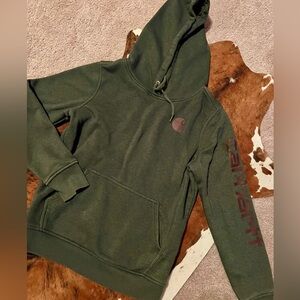 Carhartt Olive Hoodie with Logo